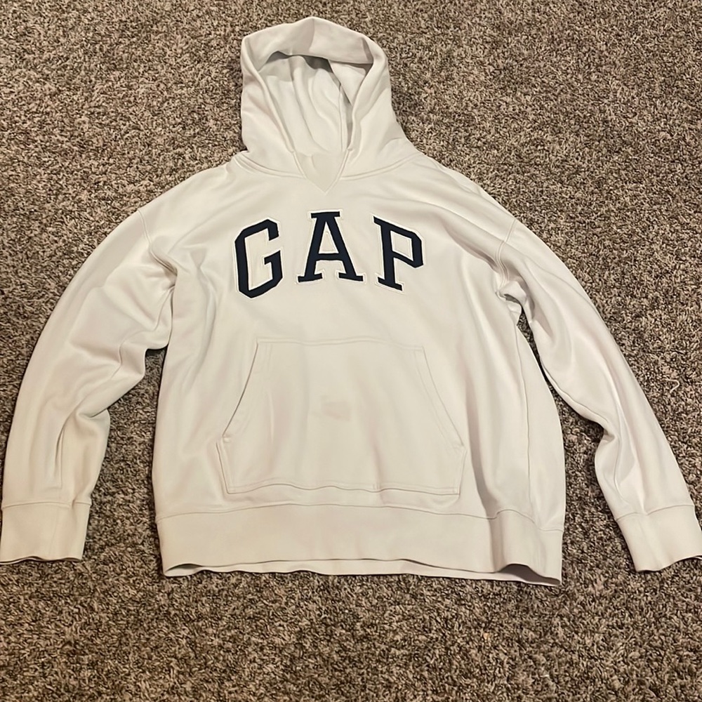 Gap hoodie White and Navy size M mens